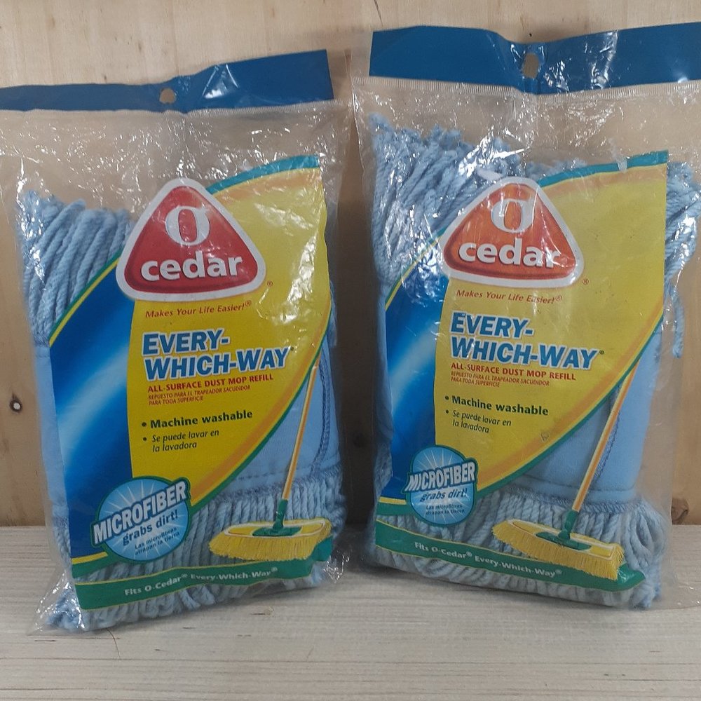 TWO (2) NEW All Surface Dust Mop "O-Cedar Makes Your Easier"(MADE IN USA)